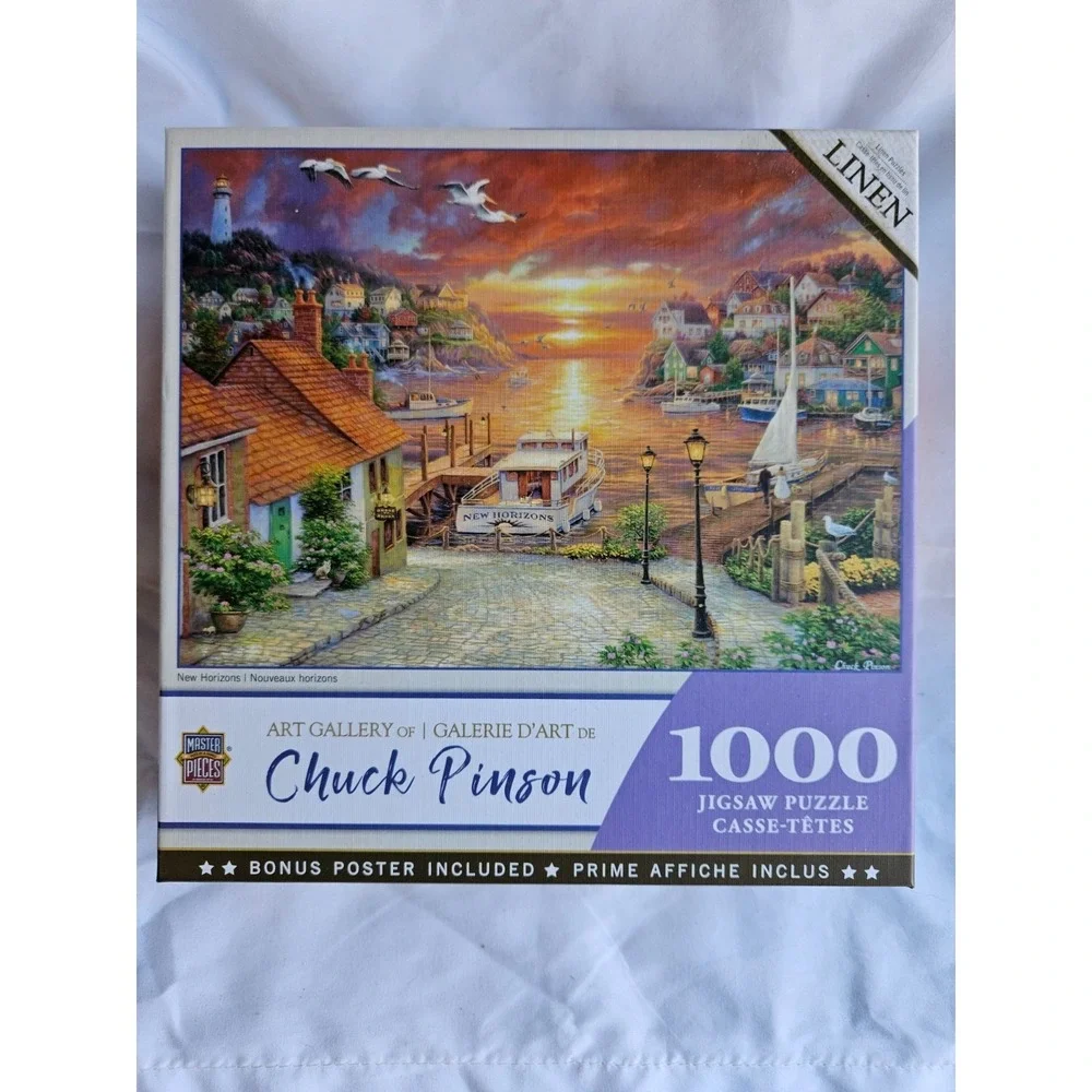 New Horizons 1000 Piece Jigsaw Puzzle Chuck Pinson by Master Pieces Linen Finish